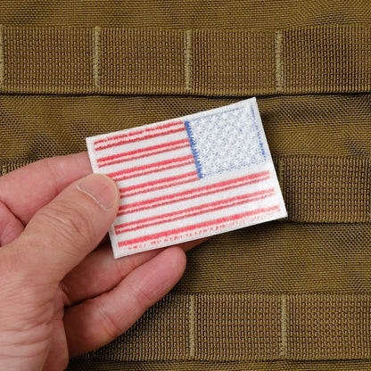 Military Patch（ミリタリーパッチ）US フラッグ 米国旗 [フルカラー] [中／4.5cm×6.5cm]【レターパックプラス対応】【レターパックライト対応】