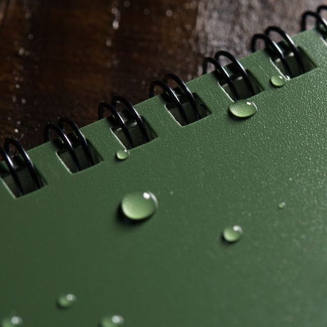 Rite in the Rain（ライトインザレイン）Notebook 3x5 トップスパイラルタイプポケット防水ペーパーノート [2色]【レターパックプラス対応】【レターパックライト対応】