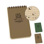 Rite in the Rain（ライトインザレイン）Notebook 4x6 トップスパイラルタイプポケット防水ペーパーノート [2色]【レターパックプラス対応】【レターパックライト対応】