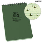 Rite in the Rain（ライトインザレイン）Notebook 4x6 トップスパイラルタイプポケット防水ペーパーノート [2色]【レターパックプラス対応】【レターパックライト対応】