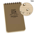 Rite in the Rain Notebook 4x6 Top Spiral Type Pocket Waterproof Paper Note [2 Colors] [Letter Pack Plus Compatible] [Letter Pack Light Compatible]