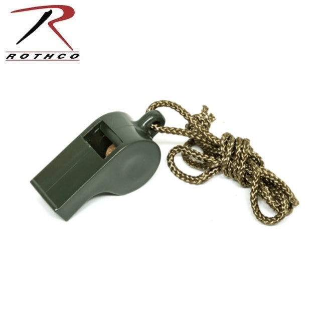 ROTHCO（ロスコ）G.I. Style Whistle OD プラスティックホイッスル【レターパックプラス対応】【レターパックライト対応】