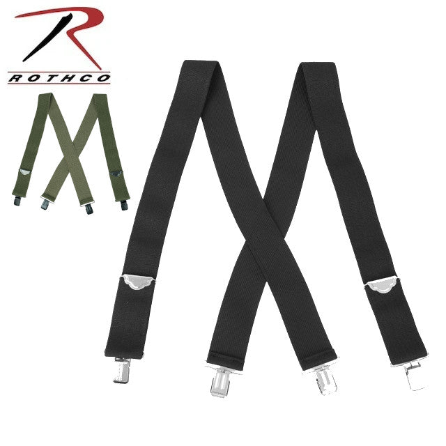 Rothco（ロスコ）X-Back Pant Suspenders [2色]【レターパックプラス対応】