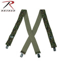 Rothco（ロスコ）X-Back Pant Suspenders [Woodland Camo]【レターパックプラス対応】