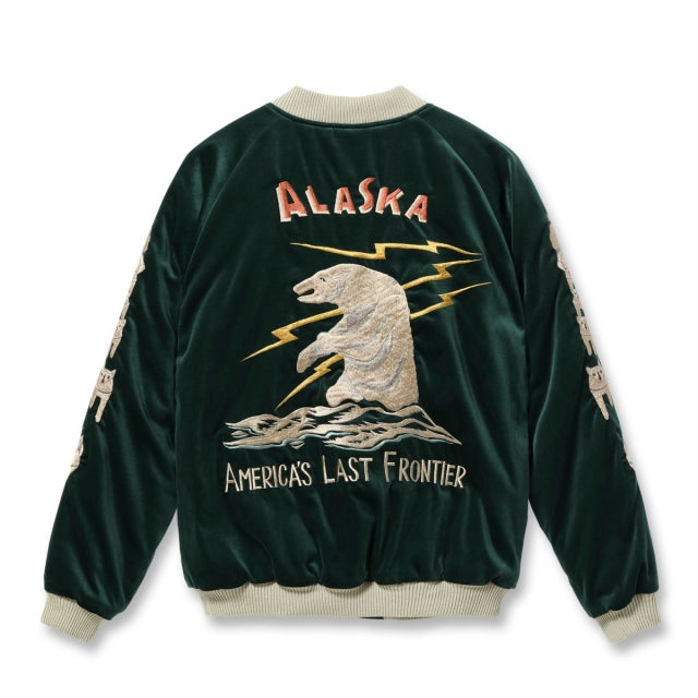 TAILOR TOYO（テーラー東洋） Late 1950s Style Velveteen Souvenir Jacket “POLAR BEAR” × “ALASKA MAP”
