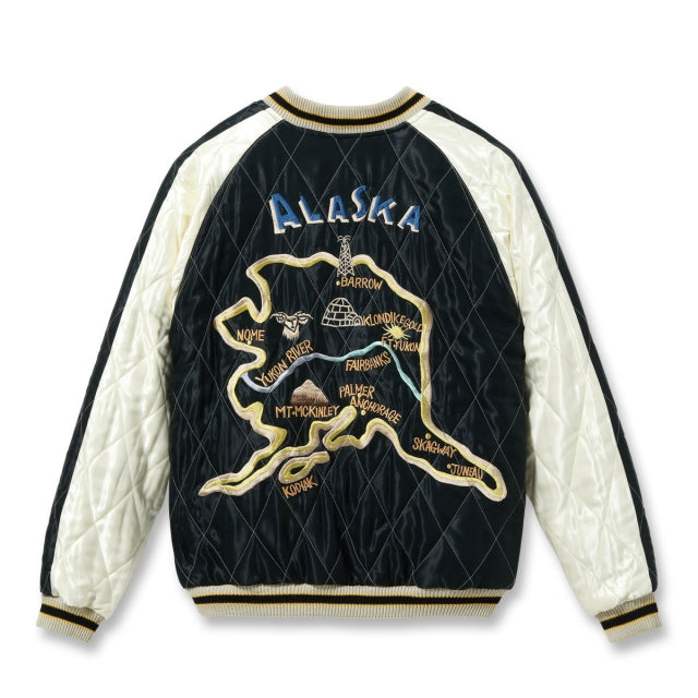 TAILOR TOYO（テーラー東洋） Late 1950s Style Velveteen Souvenir Jacket “POLAR BEAR” × “ALASKA MAP”