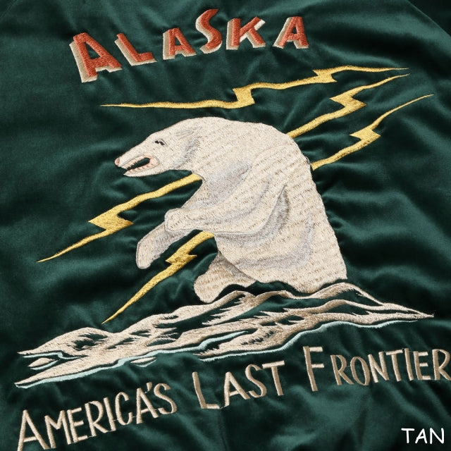 TAILOR TOYO（テーラー東洋） Late 1950s Style Velveteen Souvenir Jacket “POLAR BEAR” × “ALASKA MAP”