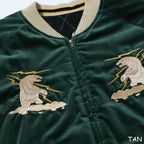 TAILOR TOYO（テーラー東洋） Late 1950s Style Velveteen Souvenir Jacket “POLAR BEAR” × “ALASKA MAP”