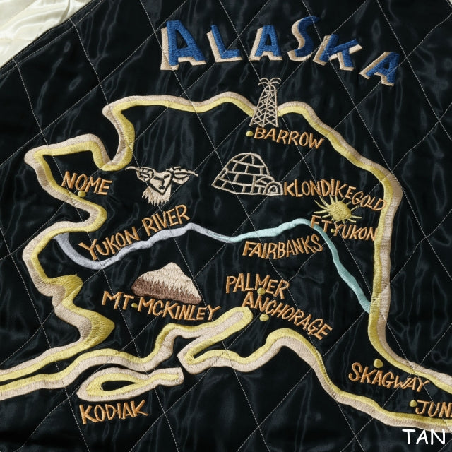TAILOR TOYO（テーラー東洋） Late 1950s Style Velveteen Souvenir Jacket “POLAR BEAR” × “ALASKA MAP”