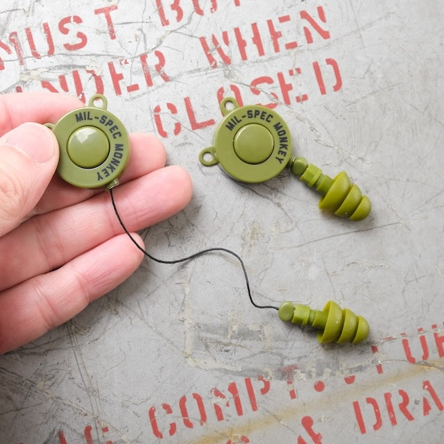 MSM（ミルスペックモンキー）Retracto-Plugs [巻き取り式イヤープラグ(耳栓)][耳栓カラーOD]【レターパックプラス対応】【レターパックライト対応】