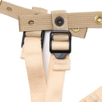 US SURPLUS（US サープラス）PASGT ヘルメット用 3点式チンストラップ Desert [フリッツ用] 【レターパックプラス対応】【レターパックライト対応】
