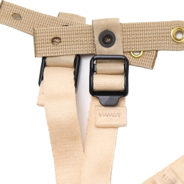 US SURPLUS（US サープラス）PASGT ヘルメット用 3点式チンストラップ Desert [フリッツ用] 【レターパックプラス対応】【レターパックライト対応】
