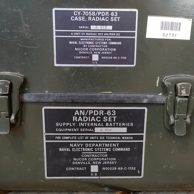米軍基地放出品　詳細不明部品　26978ASSY10742 重機部品？ 店頭販売のみ】US（米軍放出品）AN/PDR-63 RADIAC SET [放射能探知機