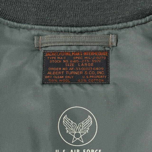 BUZZ RICKSON'S（バズリクソン）Type MA-1 “ALBERT TURNER & CO., INC.” [BR14900]