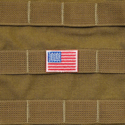 Military Patch（ミリタリーパッチ）US フラッグ 米国旗 [フルカラー] [小／2.2cm×3.2cm]【レターパックプラス対応】【レターパックライト対応】
