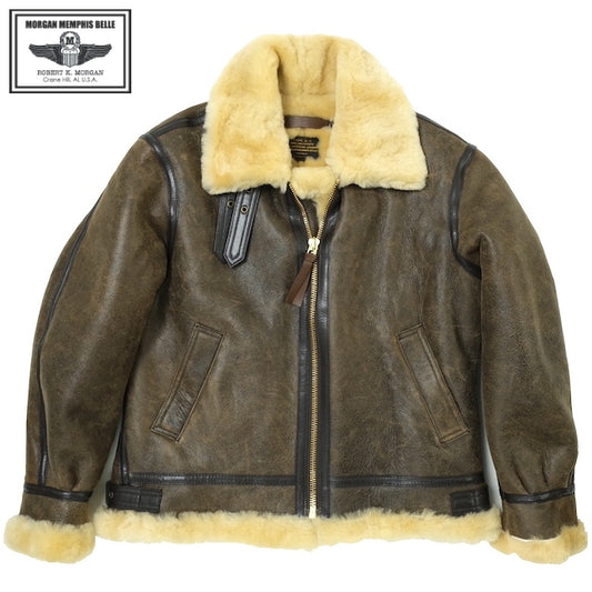 MORGAN MEMPHIS BELLE Type B-3 2POCKETS TYPE [ANTIQUE BROWN] SHEEP SKIN/Sheep Fur (Mouton)