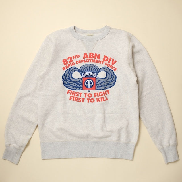 BUZZ RICKSON’S（バズリクソンズ） SET-IN CREW NECK SWEAT SHIRTS “82nd AIRBORNE DIVISION” [BR69633]