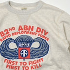 BUZZ RICKSON’S（バズリクソンズ） SET-IN CREW NECK SWEAT SHIRTS “82nd AIRBORNE DIVISION” [BR69633]