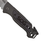 SOG（ソグ）ESCAPE CLIP POINT SATIN SERRATED フォールディングナイフ [エスケープ クリップポイント サテン セレーテッド]