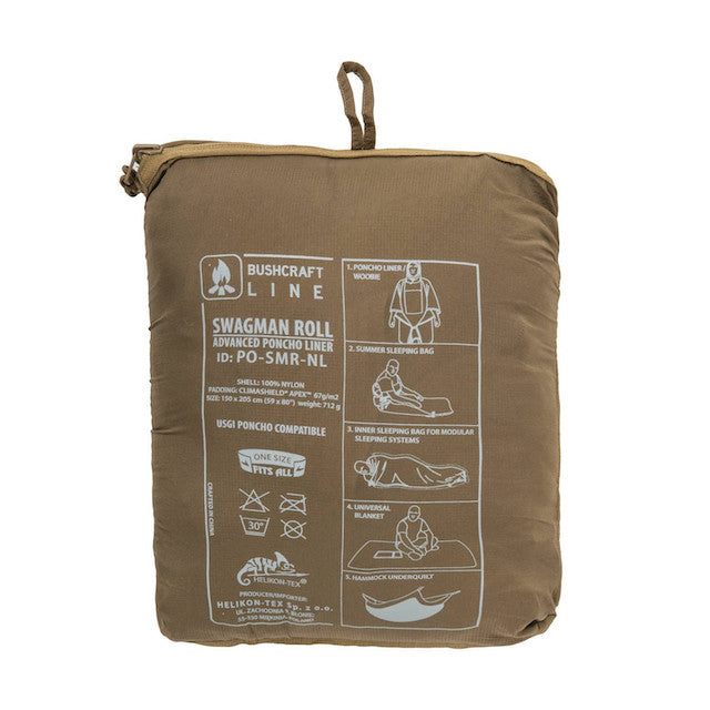 HELIKON-TEX（ヘリコンテックス）SWAGMAN ROLL SLEEPING BAG [多目的スリーピングバッグ][寝袋][シュラフ][ポンチョライナー][2色]【中田商店】