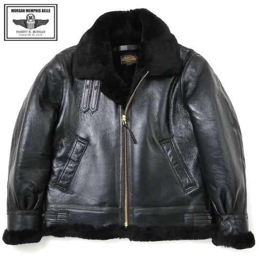 MORGAN MEMPHIS BELLE Type B-3 2POCKETS TYPE [BLACK] SHEEP SKIN/Sheep Fur (Mouton)