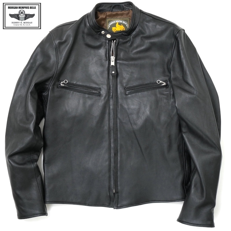 MORGAN MEMPHIS BELLE（モーガン メンフィスベル）SOFT LAMB SKIN SINGLE BREASTED RIDERS JACKET [MG-577]
