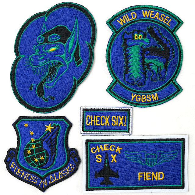 Military Patch（ミリタリーパッチ）36th FIGHTER SQUADRON 5枚セット [フック付き]【レターパックプラス対応】【レターパックライト対応】