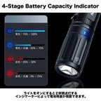 NEXTORCH E52C Flashlight [Rechargeable flashlight] [21700 lithium ion battery]