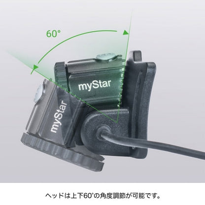 NEXTORCH（ネクストーチ）MyStar V2.0 LEDヘッドランプ [充電式 広角集光調整 4モード LED ヘッドライト]