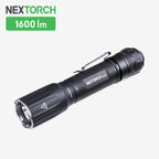 NEXTORCH TA30C Flashlight [3-stage dimming + strobe lighting flashlight] [2 CR123Ax / 18650 lithium-ion batteries can be used]