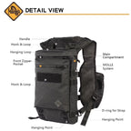MAGFORCE Hiker Stealth Backpack [MFA-7115] [Black PVC]