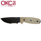 ONTARIO RAT3 Serrated with Nylon Sheath [Rat 3 Serrated Nylon Sheath]