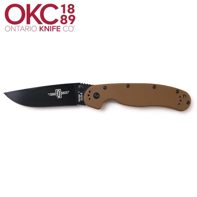 ONTARIO RAT1 Folder [Coyote Brown Handle]