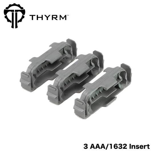 THYRM Modular Insert Pak for CellVault-5M 3×4-AAA/1632 Insert for CellVault 5M [Supports AAA batteries/CR1632 button batteries, 5MACAAA] [Compatible with Letter Pack Plus] [Compatible with Letter Pack Lite]
