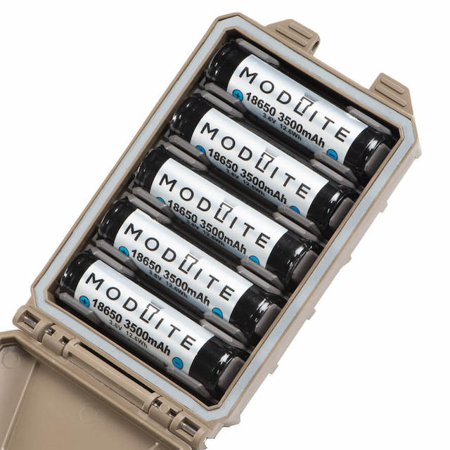 THYRM Modular Insert Pak for CellVault-5M Set of 4 Inserts for CellVault 5M [Set of 4 Compatible with CR123/AAA batteries, etc. 5MAcc002] [Compatible with Letter Pack Plus]