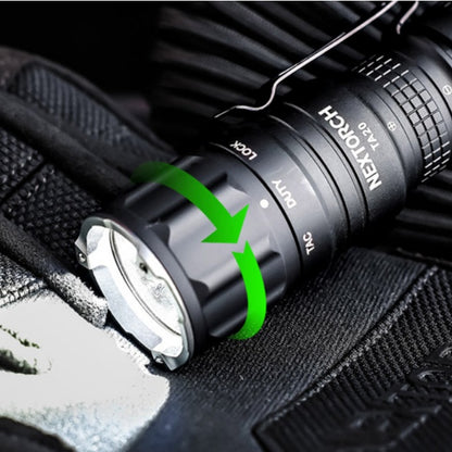 NEXTORCH TA20 Flashlight [3-stage dimming + strobe lighting flashlight] [1 CR123Ax / 16340 lithium-ion battery available]