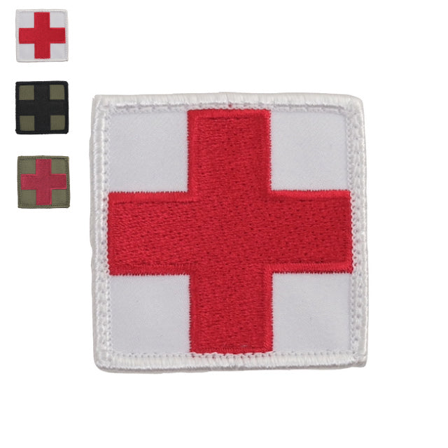 Military Patch Medical Cross Red Cross [Large/5cm x 5cm] with hook [Compatible with Letter Pack Plus] [Compatible with Letter Pack Light]