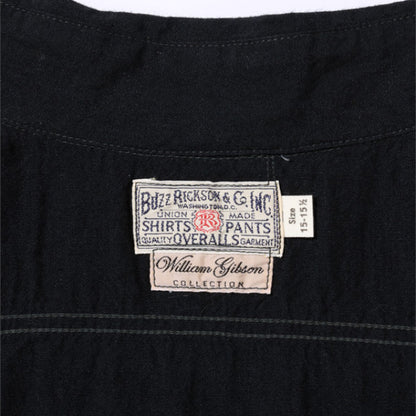 WILLIAM GIBSON BLACK CHAMBRAY WORK SHIRTS by BUZZ RICKSON'S [BR29143] [Letter Pack Plus compatible]