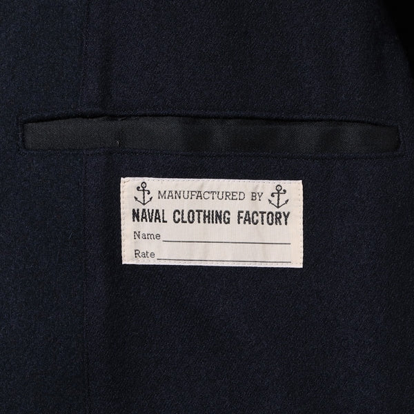 BUZZ RICKSON'S（バズリクソン） Type PEA-COAT “LONG MODEL WOOL LINING NAVAL CLOTHING FACTORY” 36oz. ウール メルトン [BR14146]