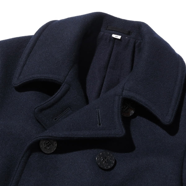BUZZ RICKSON'S（バズリクソン） Type PEA-COAT “LONG MODEL WOOL LINING NAVAL CLOTHING FACTORY” 36oz. ウール メルトン [BR14146]