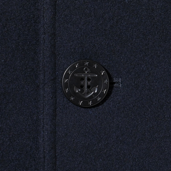 BUZZ RICKSON'S（バズリクソン） Type PEA-COAT “LONG MODEL WOOL LINING NAVAL CLOTHING FACTORY” 36oz. ウール メルトン [BR14146]
