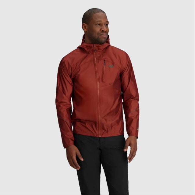 [Clearance SALE] Outdoor Research Men's Helium Rain Jacket [Brick] M's Helium Rain Jacket