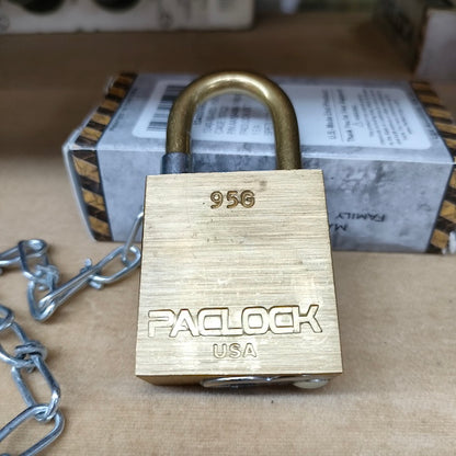 【店頭販売のみ】US（米軍放出品）PACLOCK フットロック Padlock Set [南京錠][未使用品]