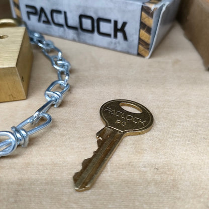 【店頭販売のみ】US（米軍放出品）PACLOCK フットロック Padlock Set [南京錠][未使用品]