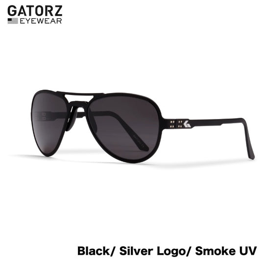 GATORZ SKYHOOK - BLACK/ SILVER LOGO/ SMOKE UV [GZ-09-031] Smoke UV Lens