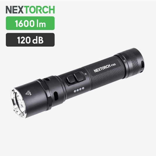 NEXTORCH P86 Flashlight [1600 lumens/flashlight with electronic whistle function] [3-level dimming]