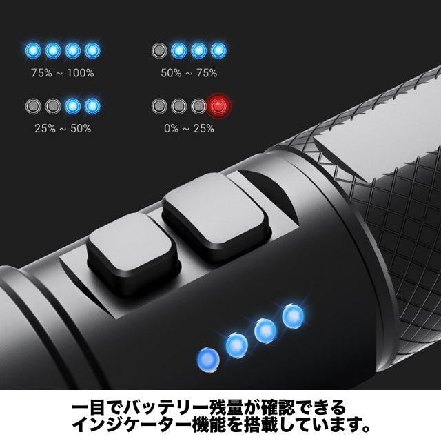NEXTORCH P86 Flashlight [1600 lumens/flashlight with electronic whistle function] [3-level dimming]
