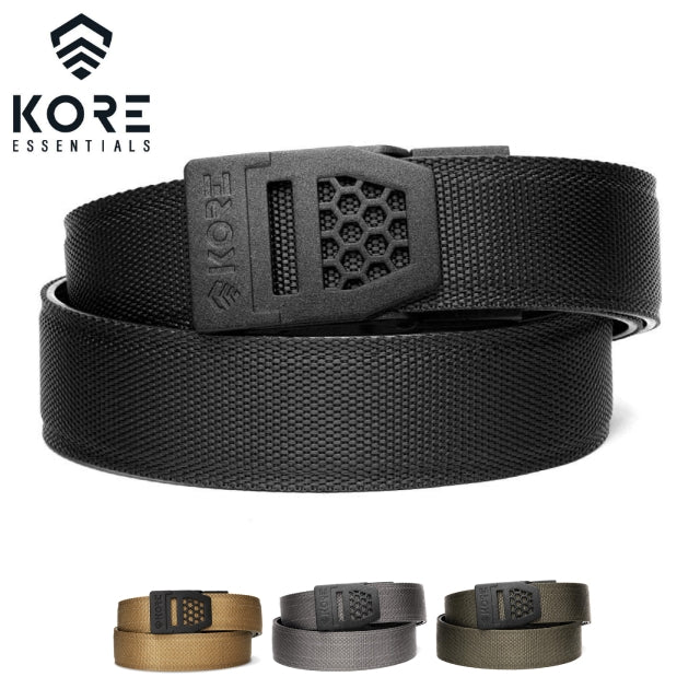 Kore Essentials EDC TACTICAL NYLON GUN BELT 1.5" X6 BUCKLE [Tactical Nylon][Gun Belt 1.5 inch width][X6 Black Buckle][4 colors]