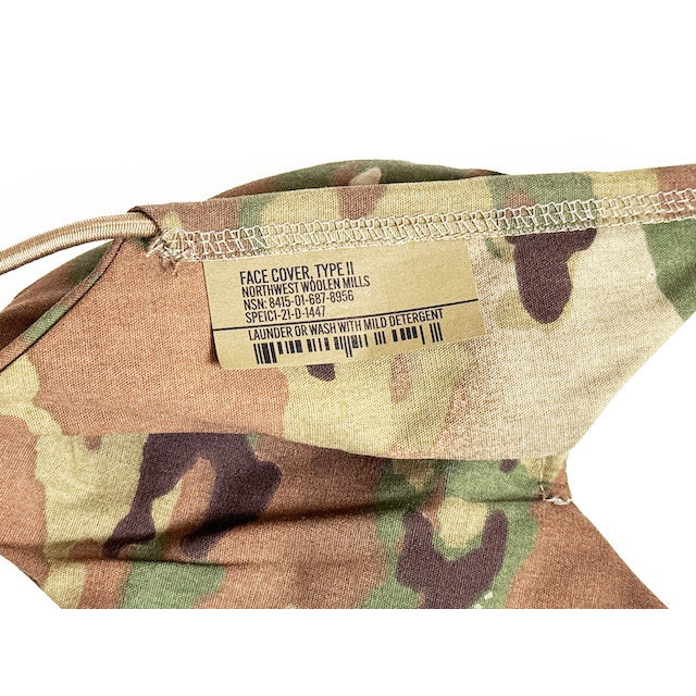 US (U.S. Military Surplus) FACE COVER TYPE2 MIL-DTL-117H Face Mask Cover [OCP CAMO] [Letter Pack Plus Compatible] [Letter Pack Light Compatible]