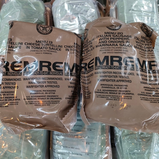 今月末まで限定 特別価格!!【店頭販売のみ】US（米軍放出品）MREレーション 新型パッケージ [コレクション用]